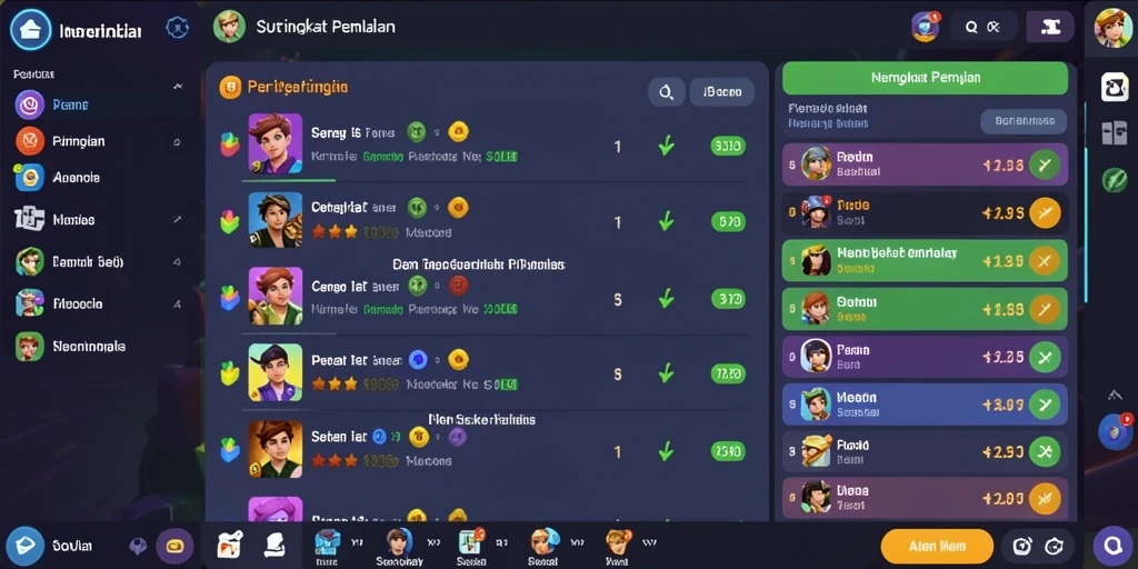 Tangkapan layar memperlihatkan tantangan baru dalam level yang lebih tinggi.