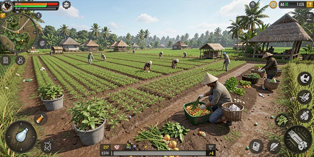 Interaksi sosial dengan pemain lain di SESETOTO.