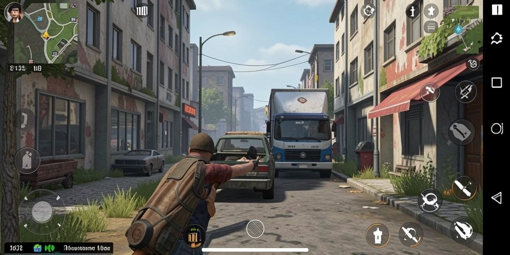 Gambaran gameplay dengan aksi mendebarkan dan efek visual.