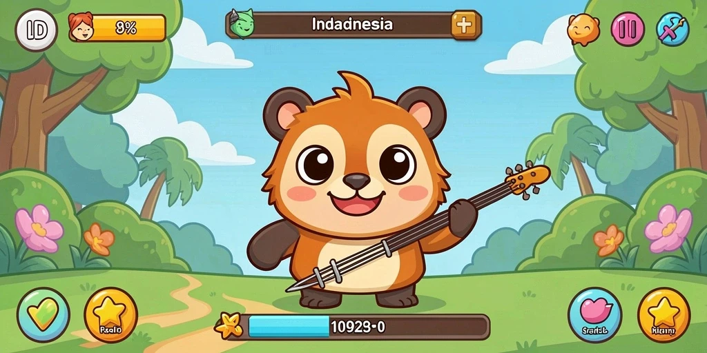 Tangkapan layar fitur interaksi antar pemain di dalam game.